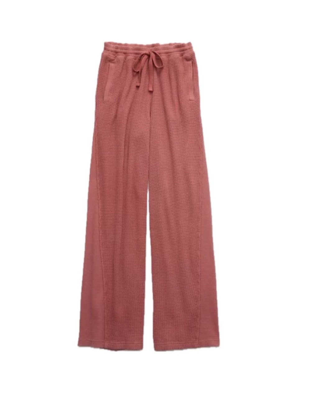 Aerie Waffle Wide Leg Skater Pant - Let’s Mauve, Size S
